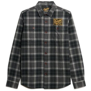 Superdry Overhemd Lange Mouw  Surchemise à carreaux brodée