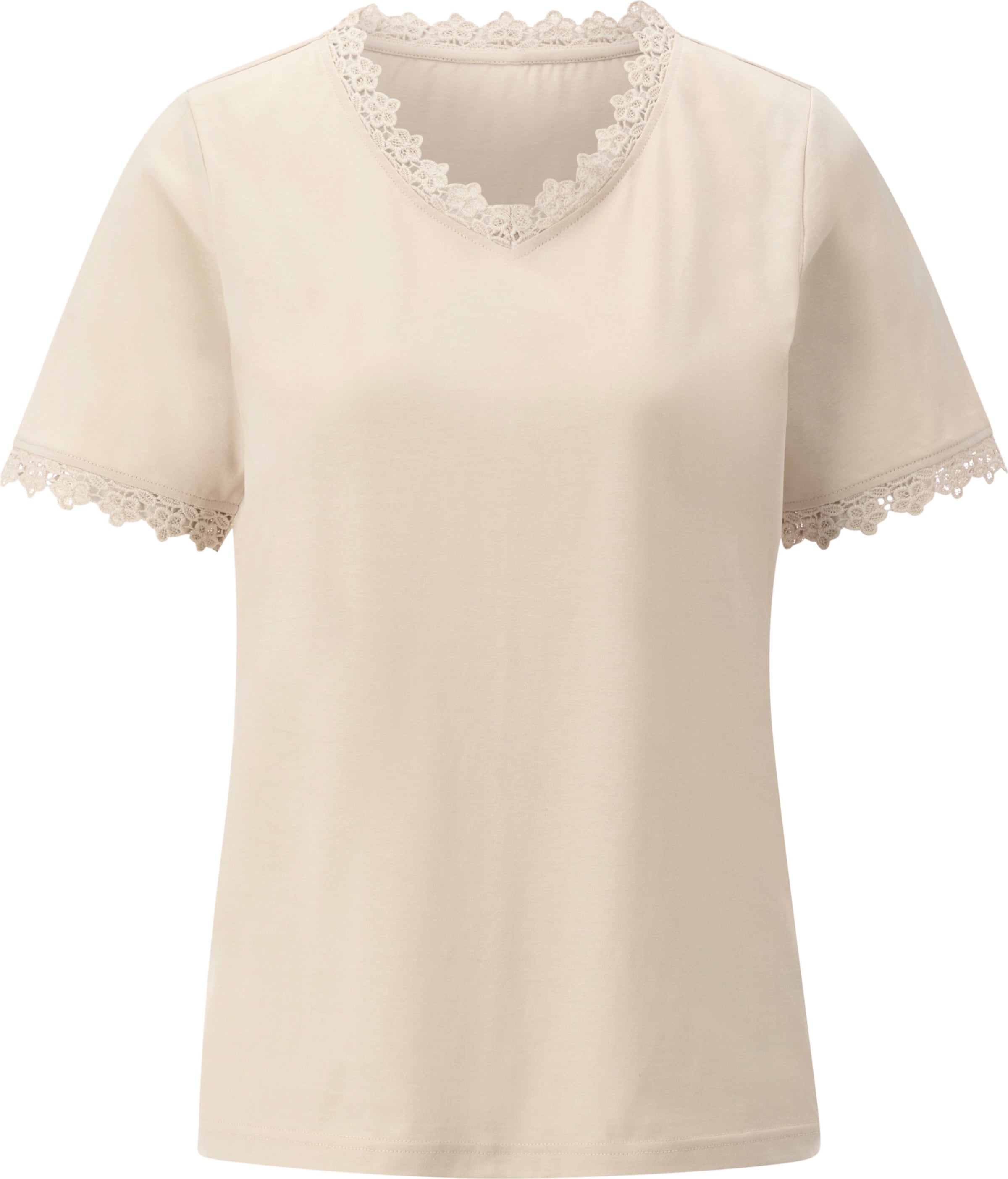 Classic Basics Shirt met V-hals Shirt (1-delig)