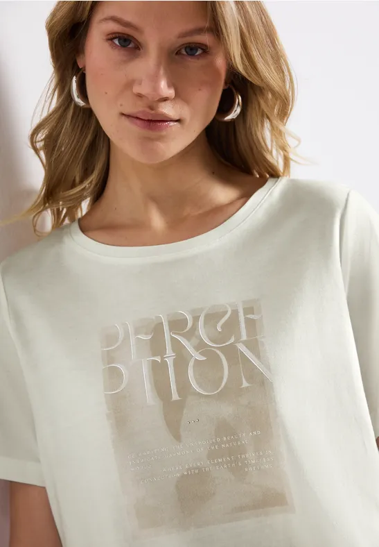 STREET ONE T-shirt met frontprint