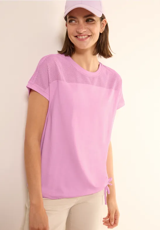Cecil T-shirt met meshdetail