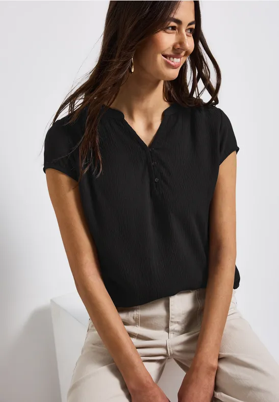 STREET ONE T-shirt in tuniek-look