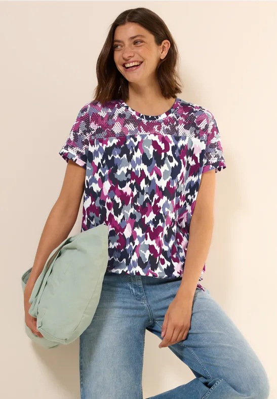 Cecil T-shirt met grafisch patroon