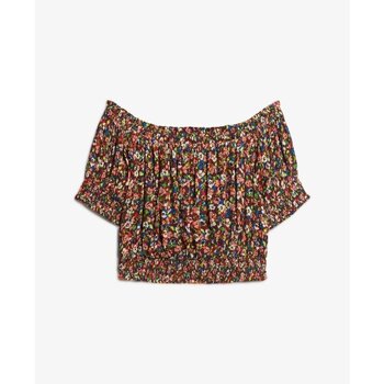 Superdry Blouse  Blouse crop smocké femme