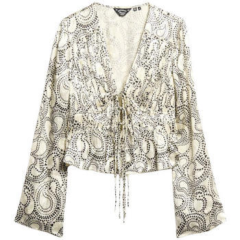 Superdry Blouse  Blouse plissé à manches années 70 femme