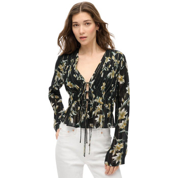 Superdry Blouse  Blouse plissé à manches années 70 femme