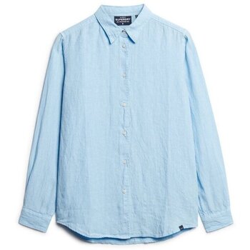 Superdry Overhemd  Chemise manches longues en lin femme Boyfriend