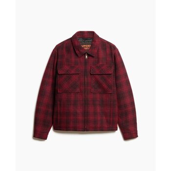 Superdry Overhemd Lange Mouw  Surchemise à carreaux en laine zippé Surplus