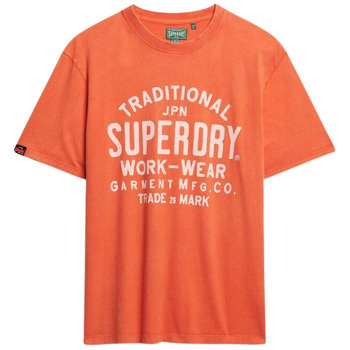 Superdry T-shirt Korte Mouw  T-shirt Machined Goods Workwear