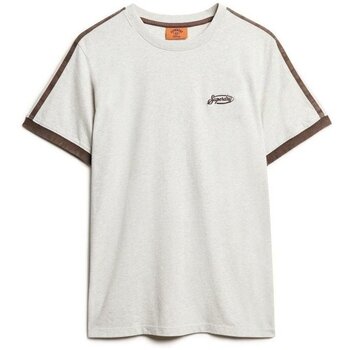 Superdry T-shirt Korte Mouw  T-shirt rétro à rayures et logo Essential