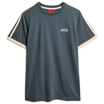 Superdry T-shirt Korte Mouw  T-shirt rétro à rayures et logo Essential