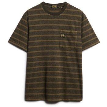 Superdry T-shirt Korte Mouw  T-shirt texturé à poche et rayures