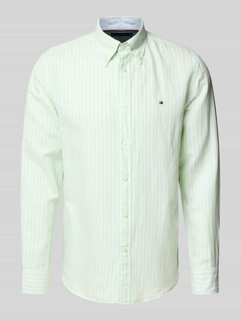 Tommy Hilfiger Overhemd met lange mouwen LINEN BLEND BOLD STRIPE