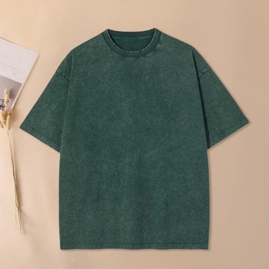 PLUM LAI Heren T-shirt Ronde Hals Effen Versleten Casual Mouw Stijl Kort Kleur Los Trui Dagelijks Dragen Jeugdig Tiener Sport XL zwart