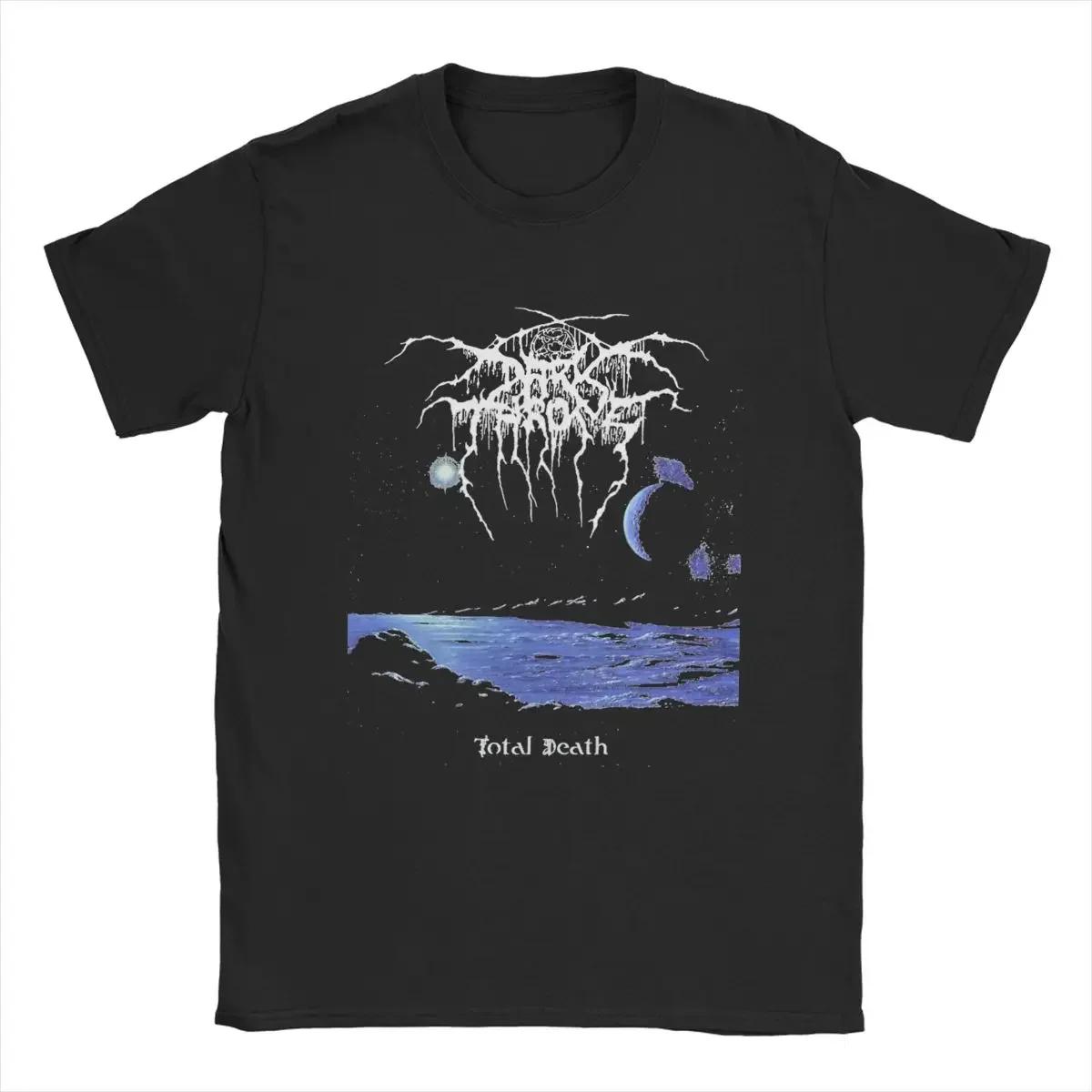 Comfortable season Men's Darkthrone T Shirts Pure Cotton Clothes Cool Short Sleeve Round Neck Tee Shirt Printing T-Shirt S zwart