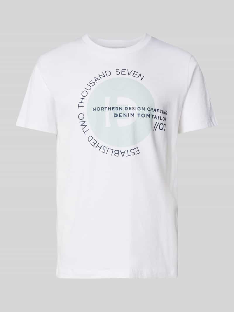 Tom Tailor Denim T-shirt met verschillende logoprints