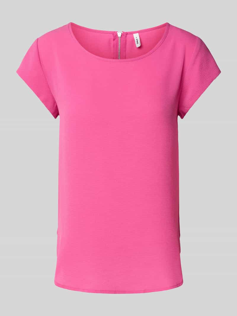 Only Blouse met korte mouwen ONLVIC S/S SOLID TOP NOOS PTM