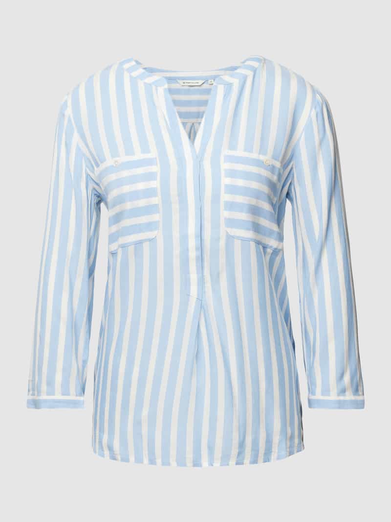 Tom Tailor Blouse zonder sluiting met verborgen knoopsluiting