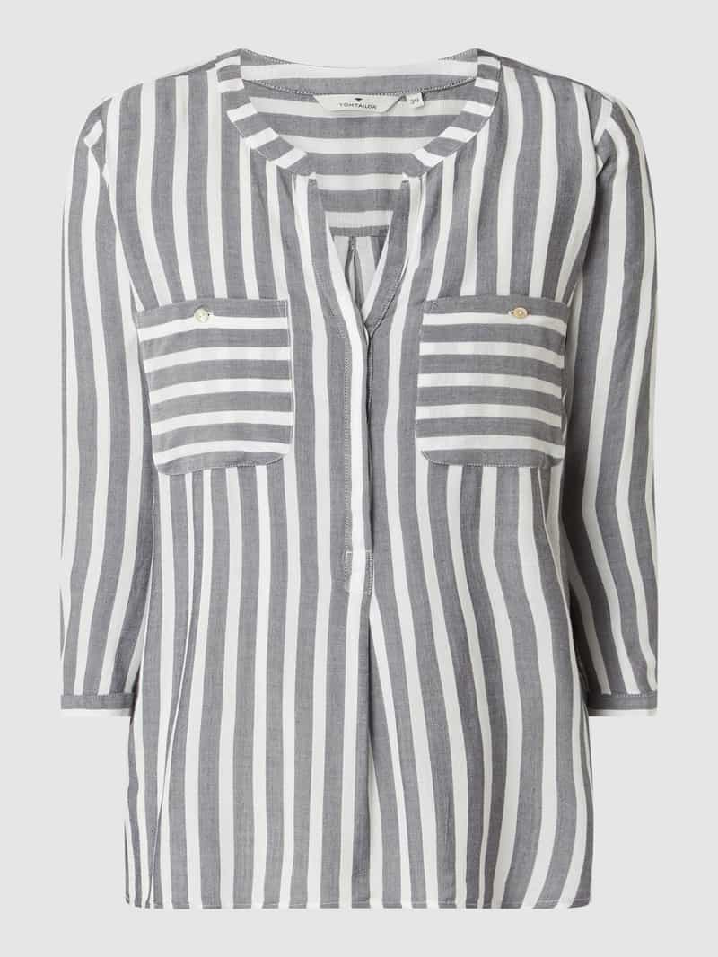 Tom Tailor Blouse zonder sluiting met verborgen knoopsluiting