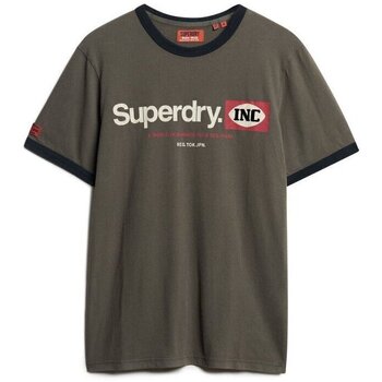 Superdry T-shirt Korte Mouw  T-shirt à motif Core Logo Ringer Workwear