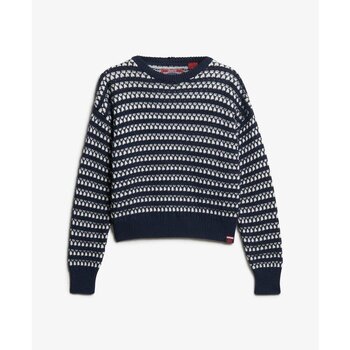 Superdry Trui  Pull crop rayé en crochet femme