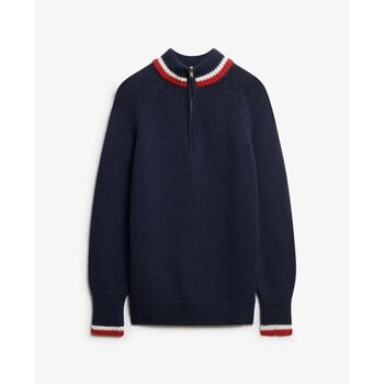 Superdry Trui  Pull col zippé et liseré femme