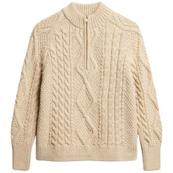 Superdry Trui  Pull col zippé torsadé femme Aran