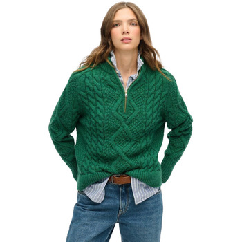 Superdry Trui  Pull col zippé torsadé femme Aran