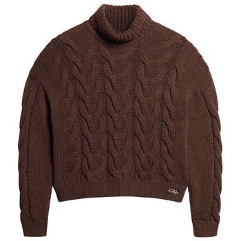 Superdry Trui  Pull polo en maille torsadée avec chaîne femme