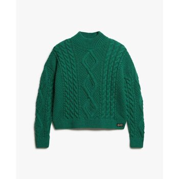 Superdry Trui  Pull polo en maille torsadée femme Aran