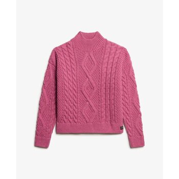 Superdry Trui  Pull polo en maille torsadée femme Aran
