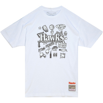 Mitchell And Ness T-shirt  T-shirt Atlanta Hawks NBA Doodle