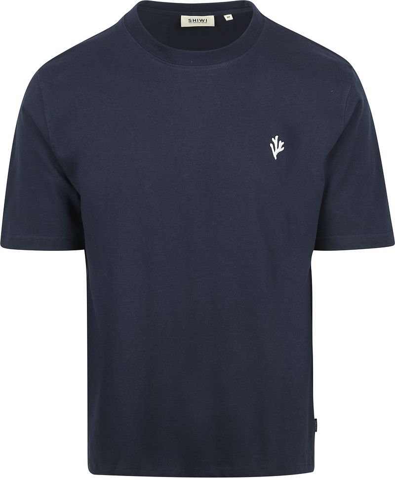 Shiwi T-Shirt Finn Coral Navy