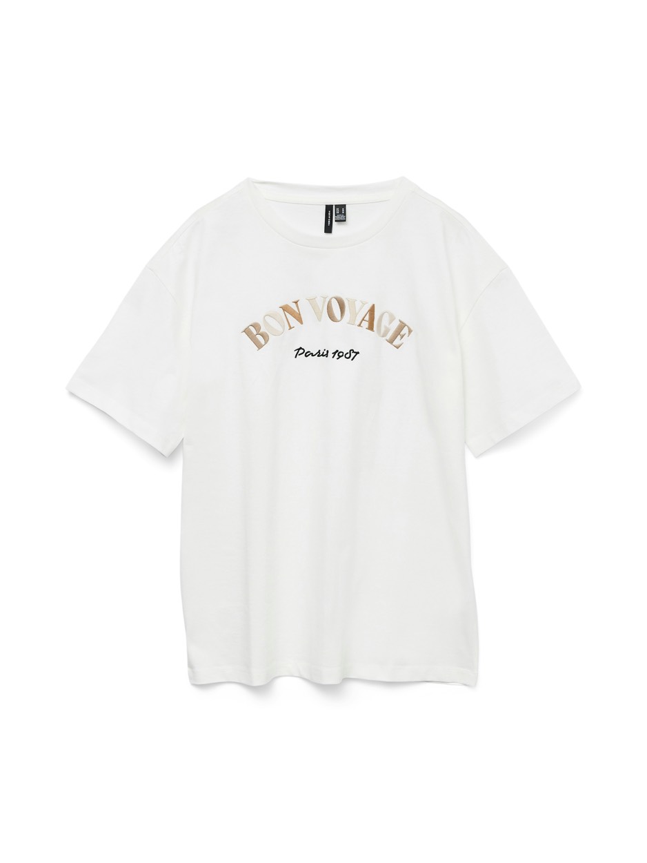 Vero Moda Shirt met korte mouwen VMSARA MIA SS TOP BOX JRS SPE GA