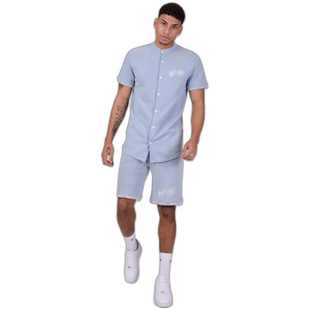 Project X Paris Overhemd Lange Mouw  Chemise col mao Style maille