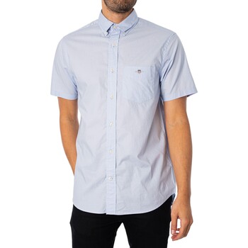 Gant Overhemd Lange Mouw  Normaal poplin overhemd met korte mouwen