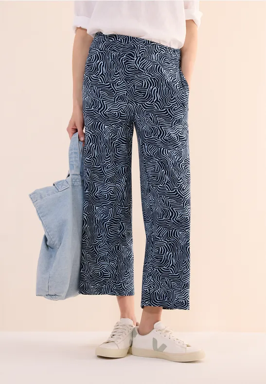 Cecil Broek met gedessineerde Wide Legs