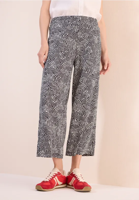 Cecil Broek met gedessineerde Wide Legs