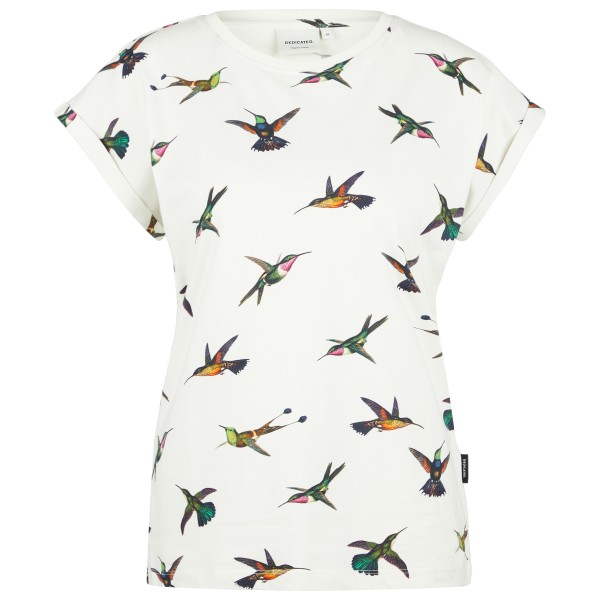 Dedicated  Women's T-Shirt Visby Hummingbirds - T-shirt, wit
