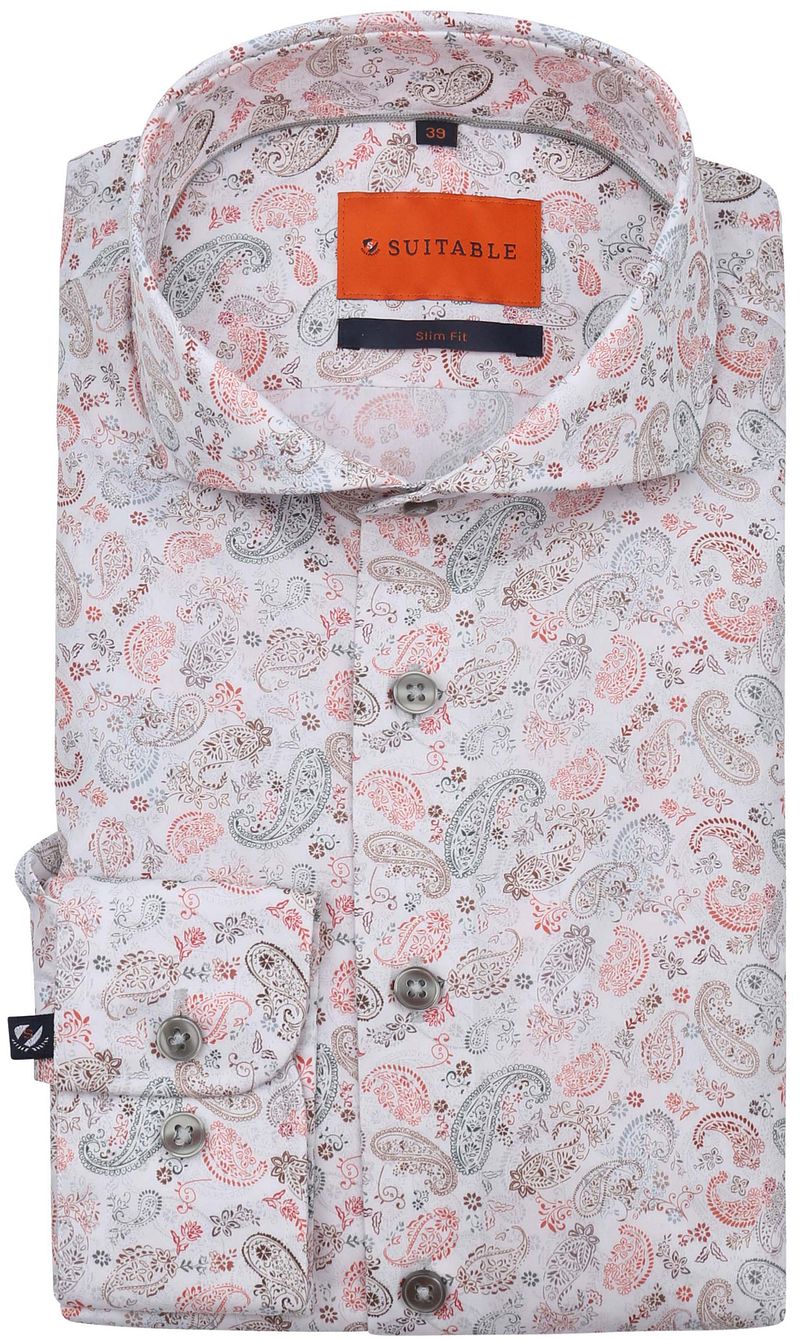 Suitable Melange Overhemd Paisley Multicolour