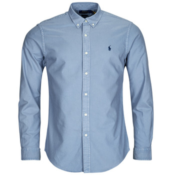 Polo Ralph Lauren Overhemd Lange Mouw  CHEMISE AJUSTEE SLIM FIT EN OXFORD LEGER