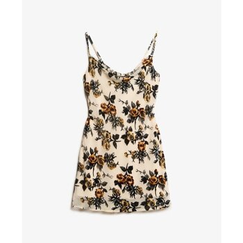 Superdry Jurk  Robe courte à col bénitier en velours dévoré femme