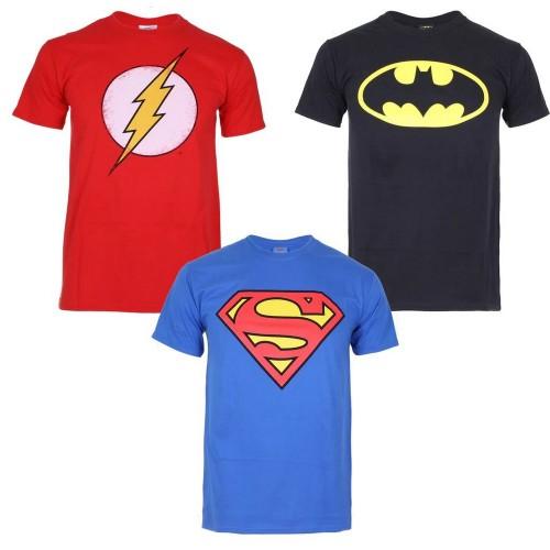 DC Comics Heren Hero Logo Katoenen T-shirt (Pak van 3) M