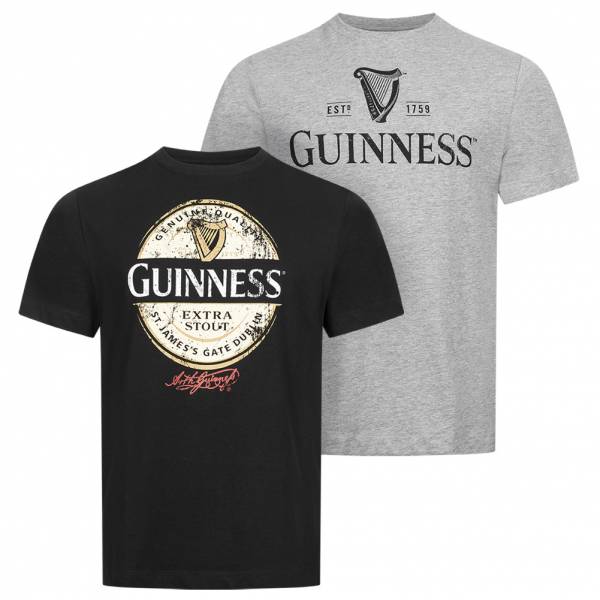 Lizenz GUINNESS Emblem Heren T-shirt 2-pak POMPK220MUL