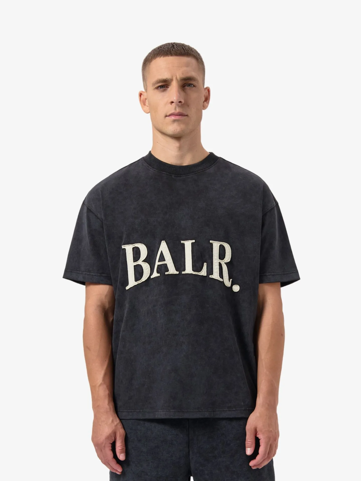 BALR. Heren t-shirt urban washed box zwart
