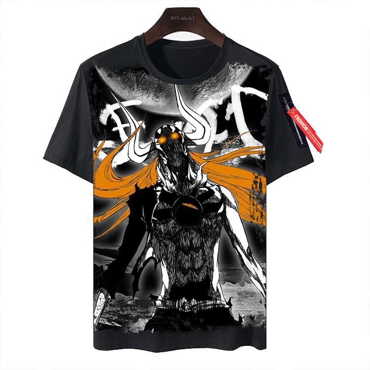 Wish Today Kurosaki Ichigo Death God Bleach T-shirt: Korte mouwen grensoverschrijdende kleding M