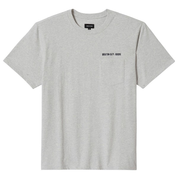 Brixton  Embroided Heavy Weight Pocket Tee - T-shirt, grijs