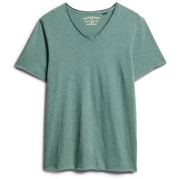 Superdry T-shirt Korte Mouw  T-shirt flammé à col V et bords bruts