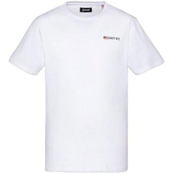 Schott T-shirt Korte Mouw  TSFLAGARMY
