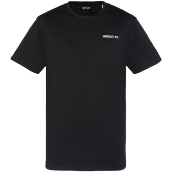 Schott T-shirt Korte Mouw  TSFLAGARMY
