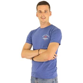 Frenchys T-shirt Korte Mouw  T-shirt Track Retro Royal Heather